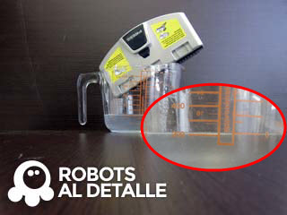 Robot aspirador Hoover Robocom RBC090 capacidad del deposito