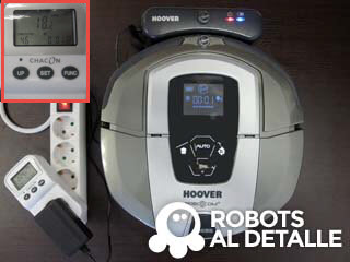 Robot aspirador Hoover Robocom RBC090 consumo en carga