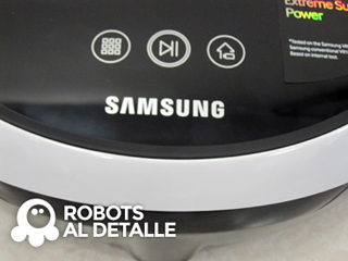 Robot aspirador Samsung Powerbot VR9000 detalle panel