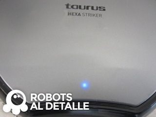 Robot aspirador Taurus Hexa Striker detalle parte superior